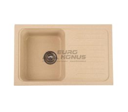 GRANITIKA Мойка врезная для кухни Cube Medium беж (CM745020-800)